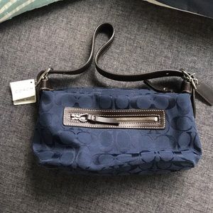 Brand New navy blue COACH handbag
